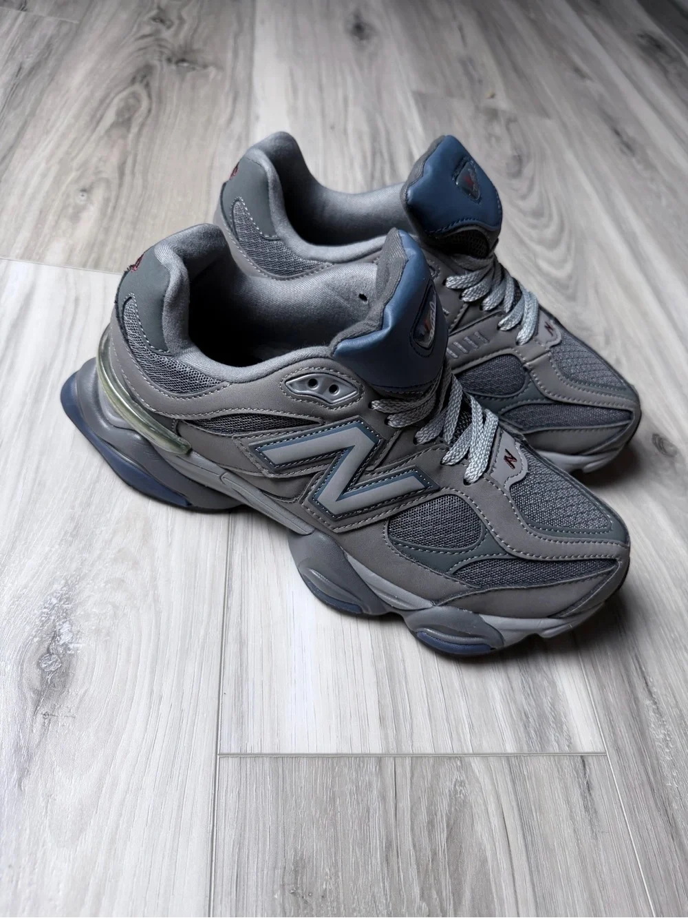 New Balance 9060 Castlerock Navy Silver Sneakers Men 8.5 Women 10